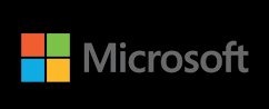 Microsoft logo black
